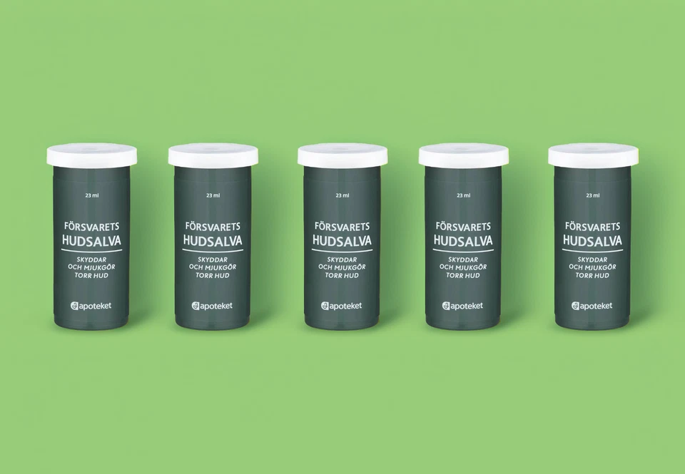 Försvarets Hudsalva 5-pack (5×23 ml) – Swedish Military Skin Ointment - Image 1 of 1