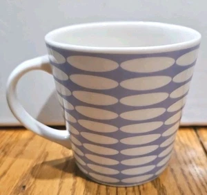 Starbucks Barista 2003 Lavender & White Ceramic Mug 16 oz Oval Design - Picture 1 of 5