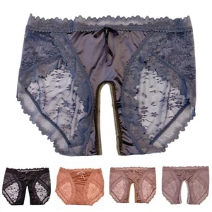 Hot Sale Briefs Satin Sheer Elastic Underwear Satin Sexy Sexy Lingerie - Picture 1 of 24
