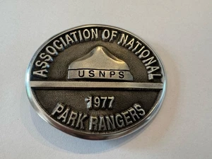 Gürtelschnalle - Vintage 1977 Assoc. Nationalpark Rangers. SN# 20. NEU IM KARTON - Bild 1 von 4