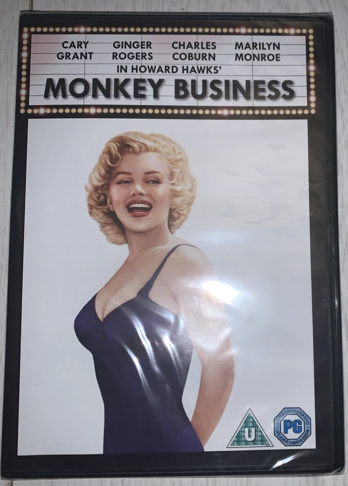 Monkey Business [DVD] Marilyn Monroe New & Sealed Comedy Classic Private Seller  - Image 1 of 2