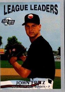 1992 Fleer Excel League Leaders John Fritz #5 Quad City River Bandits - Picture 1 of 2