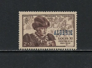 S7708 Algerien 1945 Ludwig XI., Tag der Briefmarke ÜBERDRUCKT 1v.  MNH - Bild 1 von 1