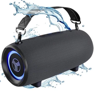 STEREO SPEAKERS, 60W, 20H PLAYTIME, POWERBANK, IPX7 OUTDOOR PORTABLE SPEAKER - Picture 1 of 8