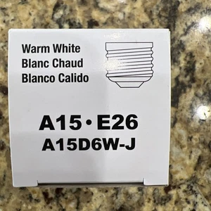 [24 Pack] LED A15 Listed 6W 120V 40W Equivalent Bulbs E26 3000K Soft White - Picture 1 of 8