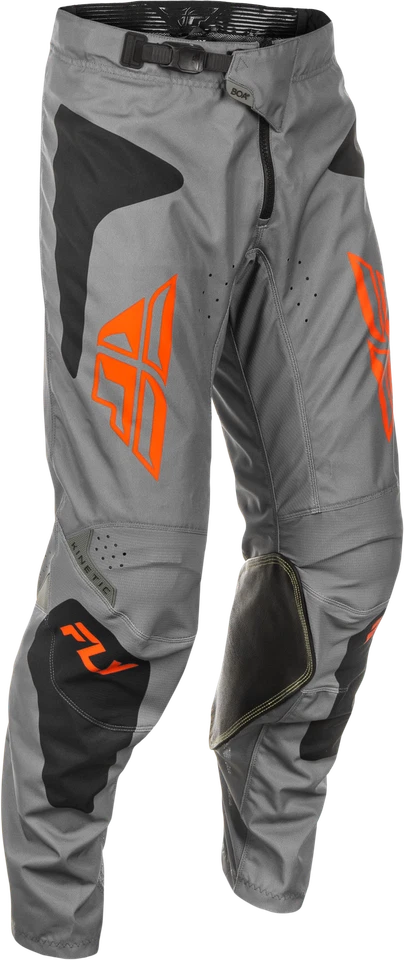FLY RACING KINETIC SYM PANTS GREY/ORANGE/BLACK SZ 30 378-43230 - Image 1 of 1