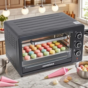 HOMEDAS 0.9 cubic-ft Microwave Compact One-Touch Settings cu ft 900W Oven NEW - Picture 1 of 15