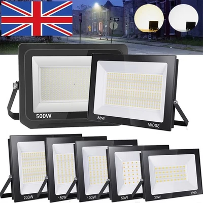 10W-500W Watt LED Floodlight Outdoor Garden security lights Flood Spot Lamp IP65 - Image 1 of 4