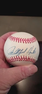 Jim Catfish Hunter Autographed Baseball Official Rawlings American League - Picture 1 of 2