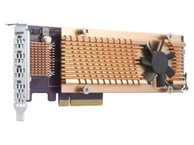 QNAP QM2-4P-384 M.2 to PCI Express Adapter 2280 SSD Supported PCIe Expansion Crd - Image 1 of 3