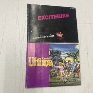 Excitebike & Exodus Ultima NES Manual - Picture 1 of 2