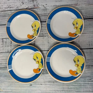 Vintage Tweety Vogel Salatteller 4er Set Gibson Looney Tunes Warner Bros 1990er - Bild 1 von 6