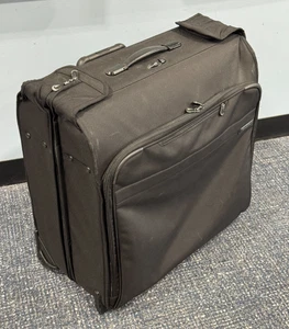 Briggs & Riley U178-4 Baseline Black 24” Wheeled Wardrobe Deluxe Garment Bag - Picture 1 of 15