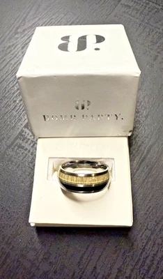 Anillo Bomb Party Hombre Colección Talla 10 RBP3662 Titanio y Madera Negra Anillo Foto 1 de 4