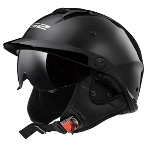 LS2 Helmets Rebellion Motorcycle Half Helmet - Picture 1 of 9