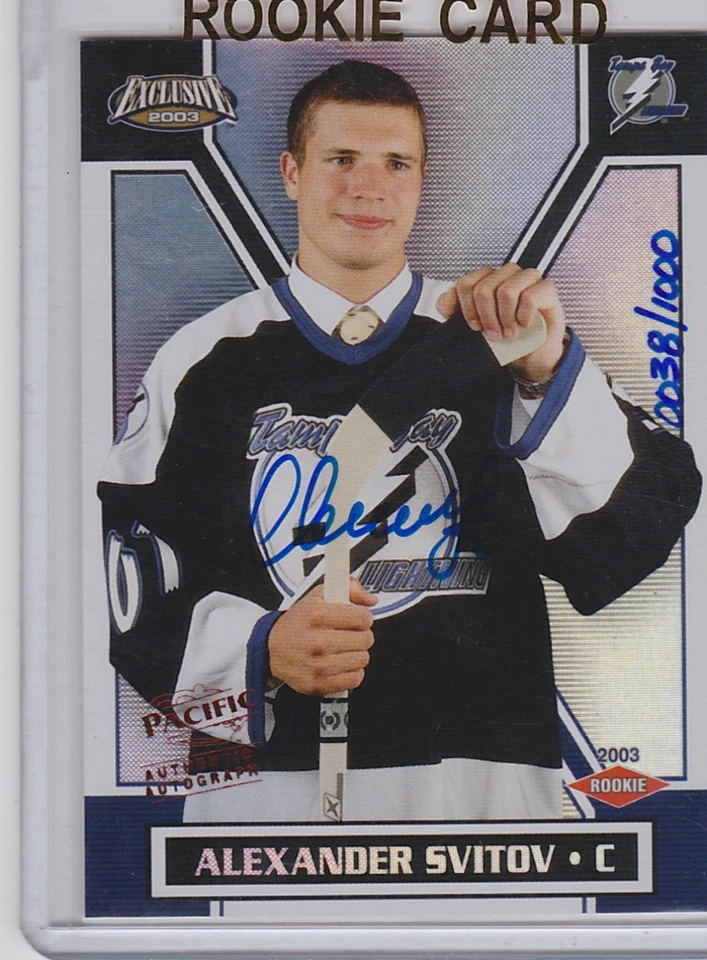 2002/03 PACIFIC EXCLUSIVE ALEXANDER SVITOV AUTOGRAPH AUTO /1000 200 - Image 1 of 1