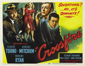 Crossfire (1947) Robert Mitchum movie poster print 7 - Picture 1 of 1