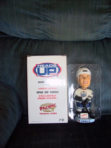 MIKE COMRIE 2002/3 pacific heads ups bobble head oilers new in box great gift Cover