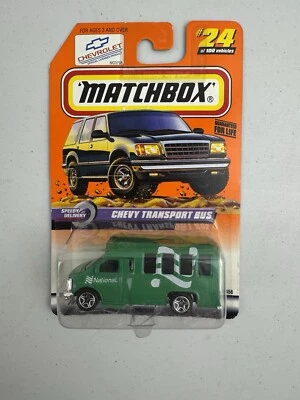 Matchbox 1999 Speedy Delivery Series #24 Chevy Transport Bus National Rental Car — 第 1/4 张图片