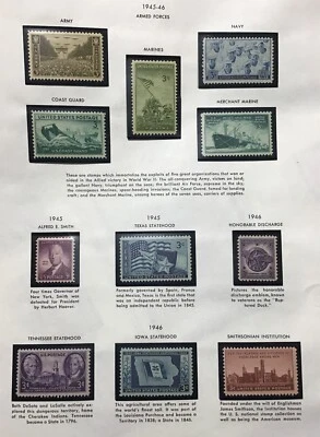 US 1945-1950 VF MLH Lot Complete Sets An Singles,      (W50) - Image 1 of 4