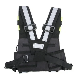 Radios Harnais poitrine Front Pack Pouch Holster Carry Bag Walkie Talkie - Zdjęcie 1 z 5