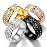 Men's & Women's Stainless Steel Silver Band Ring - 8mm Simple Engagement Wedding Promise Ring - View #2