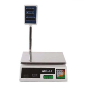 Digital Scales Price Computing Platform Electronic Balance For Shops 40kg x 5g - Picture 1 of 9