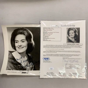 Joan Sutherland Signed Autographed Head Shot Photo JSA LOA RARE - Picture 1 of 6