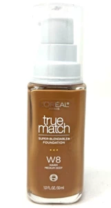 Loreal True Match Super-Blendable Foundation New 1.0 fl oz W8 - Warm Medium Deep - Picture 1 of 3