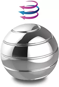 Kinetic Desk Full Body Optical Illusion Spinner Ball Stress Relief Fidget Toy - Picture 1 of 12