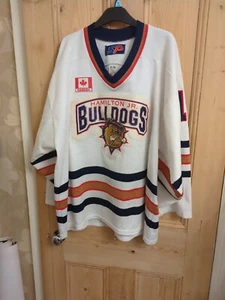 Hamilton Jr Bulldogs Hockey Jersey- SP- Size Large- Vintage- Pit To Pit 26 - Picture 1 of 9