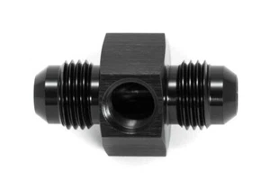 M10x1.0 Sensor Adapter Dash 6 Black Anodized Sensor Connector - Picture 1 of 2