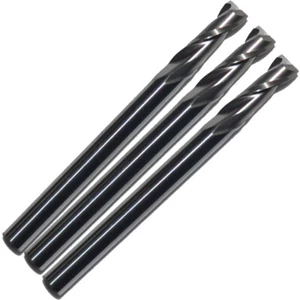 3 fraises 2 dents, cyl, coupe centre (PVC,ABS,plastique,bois) dia 3*3*6 mm CNC - Bild 1 von 1