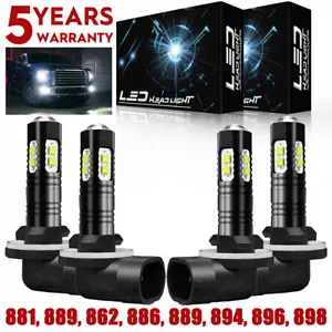 FOR ARCTIC CAT 400 500 650 700 HIGH LOW BEAM HEADLIGHT LED LIGHT BULBS 4PC - Bild 1 von 8