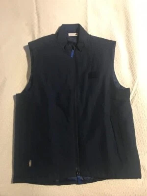 IKEA BLUE "HEY!" FULL ZIP STRAIGHT VEST SIZE: G [NEW] - Image 1 of 4