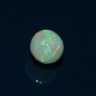 7X7mm 1.55Caret Natural Ethiopian Opal , White Round Smooth Cabochon , C158