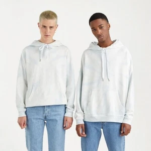Levi's Unisex Rider Tie Dye Hoodie - Iris Blue / Medium - Picture 1 of 4