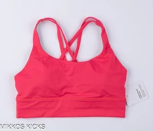 Size 8 - Lululemon Energy Longline Bra Medium Support B-D Cup Lipgloss - Picture 1 of 3
