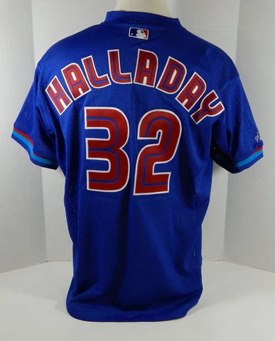 Toronto Blue Jays Roy Halladay #32 Authentic Blue Jersey Majestic NWT 2XL 670 Cover