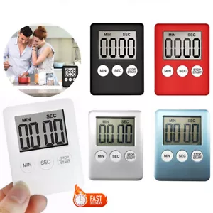 Digital Kitchen Timer Large LCD Cooking Count-Down Up Clock Loud Alarm Magnetic - Picture 1 of 19