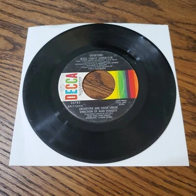OVERTURE JESUS CHRIST SUPERSTAR / I DON'T KNOW HOW TO LOVE HIM 7" 45 RPM  32785 - Image 1 of 2