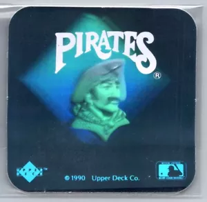 Adesivo Upper Deck Team Holo 1990 Pittsburgh Pirates MLB Baseball - Foto 1 di 1