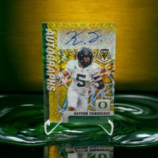 2022 Gold Mosaic Autograph Kayvon Thibodeaux Oregon Ducks Color Match /10