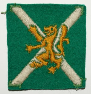 BRITISH MILITARY CAP BADGES, Scottish Command Edinburgh Area Formation Sign WW2 - Bild 1 von 2