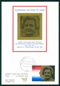 OLANDA MK 1979 REGINA KINGIN JULIANA MASSIMA CARD MAXIMUM CARD MC ek11 - Foto 1 di 2
