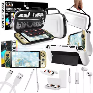 Kit pacchetto accessori Orzly per Nintendo Switch confezione accessori oled essenziali - Foto 1 di 7