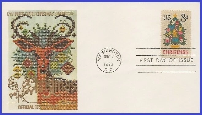 USA4 #1508 U/A FLEETWOOD FDC   Christmas Tree - Image 1 of 1