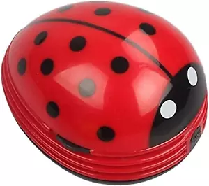 Cute Portable Cartoon Mini Desktop Vacuum Cleaner Table Dust Crumb Sweeper(Red#0 - Picture 1 of 7