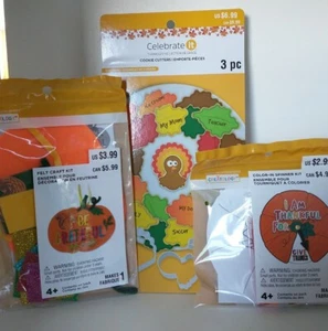 Creatology Thanksgiving Craft kit - Celebrate Turkey Cookie Cutters lot of 3 - Picture 1 of 5