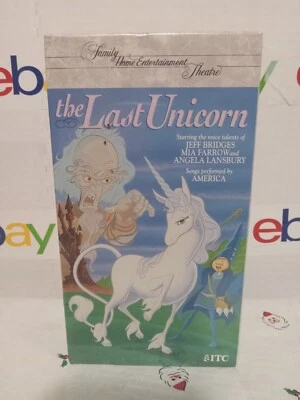 The Last Unicorn (VHS, 1994) ITC Family Home Entertainment Theatre - New SEALED - Image 1 of 4